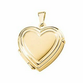 14K Yellow Heart Locket